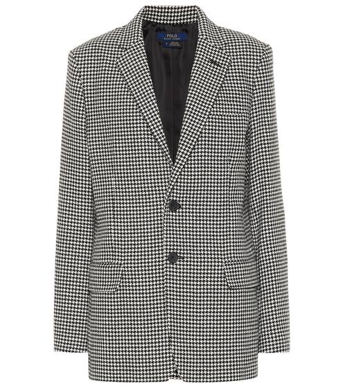 Houndstooth wool-blend blazer | Polo Ralph Lauren