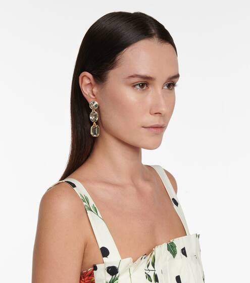 Embellished clip-on earrings | Oscar de la Renta