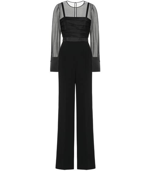 Classe satin and crêpe jumpsuit | Max Mara