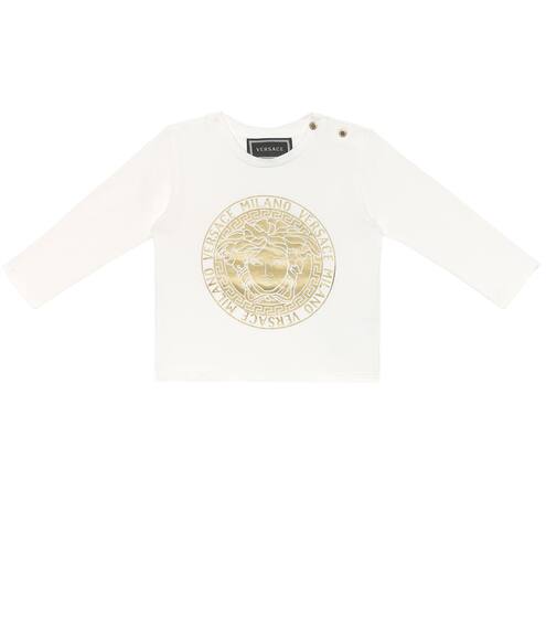 Baby Medusa stretch-cotton shirt | Versace Kids