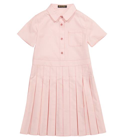 Virginia cotton and silk dress | Loro Piana Kids