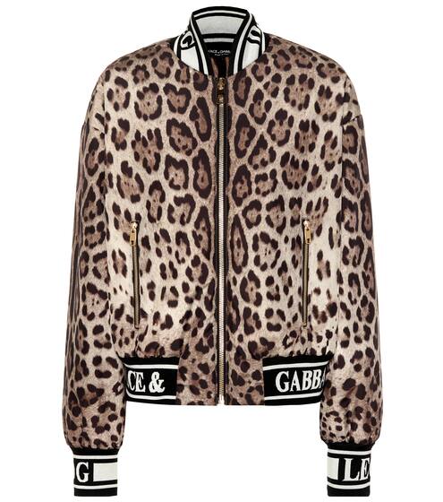 Leopard printed bomber jacket | Dolce & Gabbana