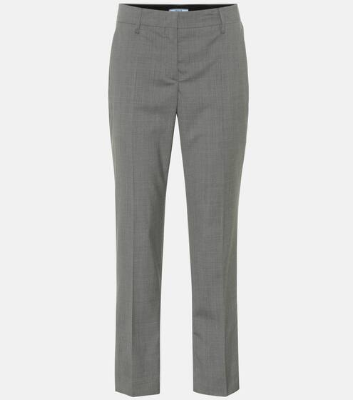 Cropped wool pants | Prada