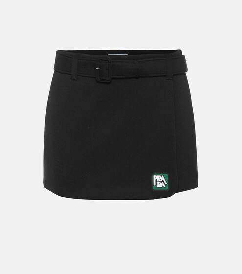 Technical jersey miniskirt | Prada