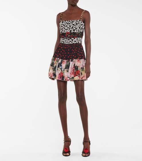 Printed silk minidress | Dolce & Gabbana