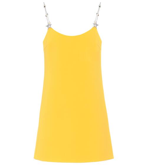 Embellished crêpe minidress | Miu Miu