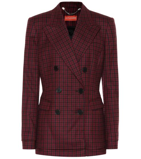 Ria checked stretch-wool blazer | Altuzarra