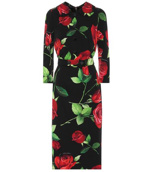 Floral stretch-silk dress | Dolce & Gabbana