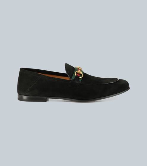 Horsebit-Loafers aus Veloursleder | Gucci
