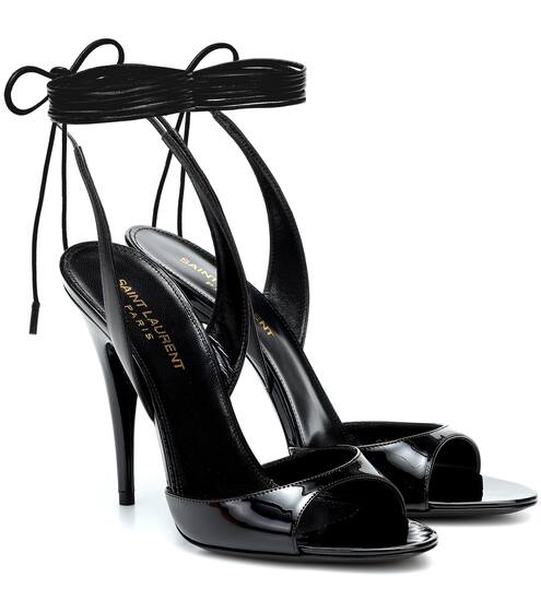 Anouk 110 patent-leather sandals | Saint Laurent