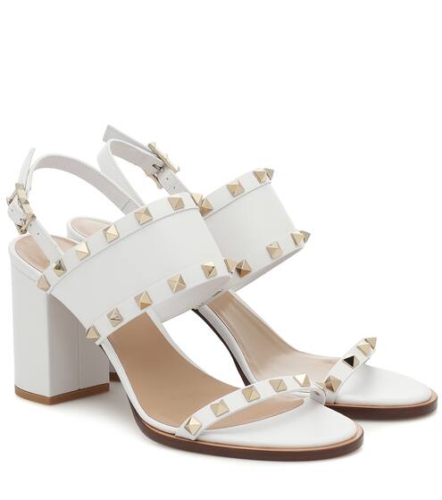 Valentino Garavani Rockstud 80 leather sandals | Valentino