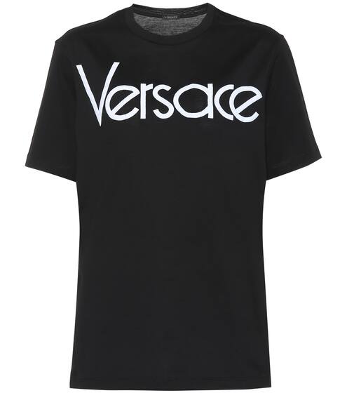 Logo cotton T-shirt | Versace