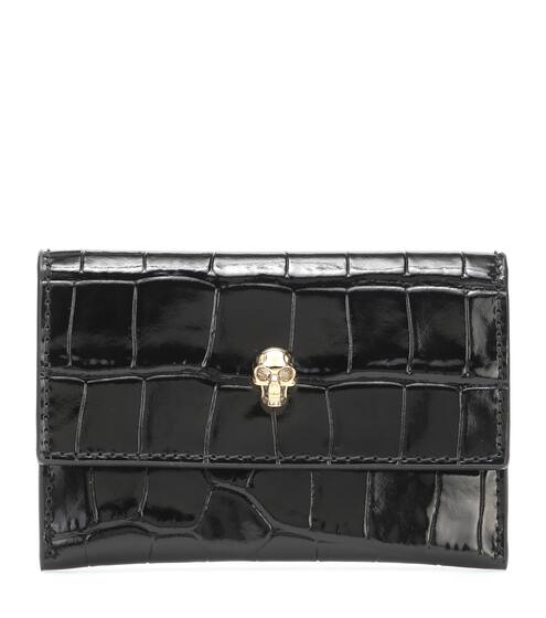 Portacarte Skull in pelle stampata | Alexander McQueen