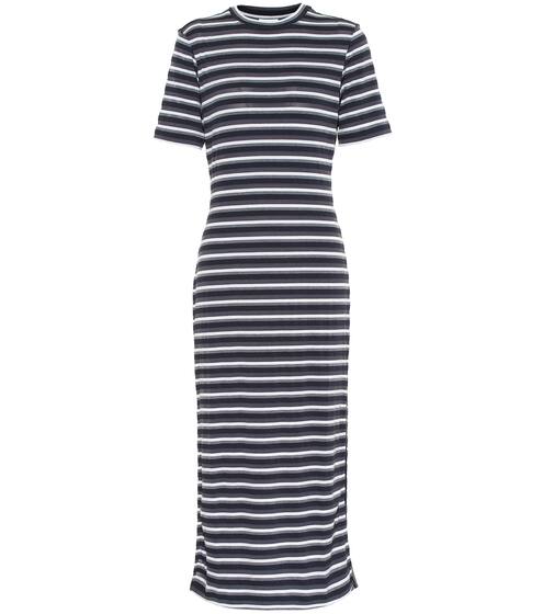 Striped midi shirt dress | Ganni