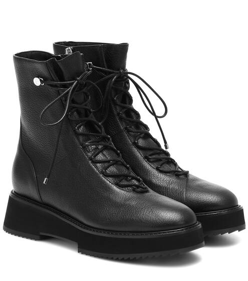 Haysley Flat leather ankle boots | Jimmy Choo