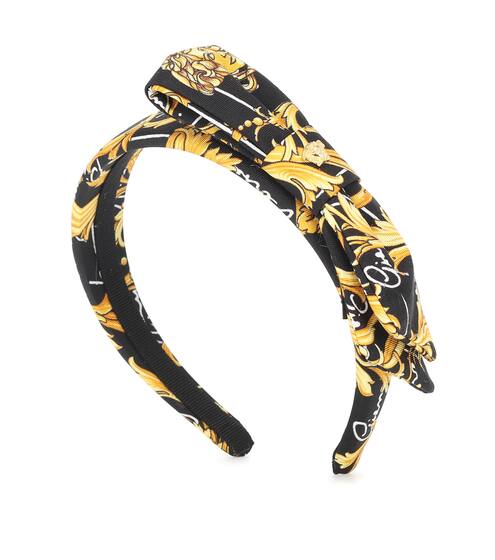 Printed silk headband | Versace Kids