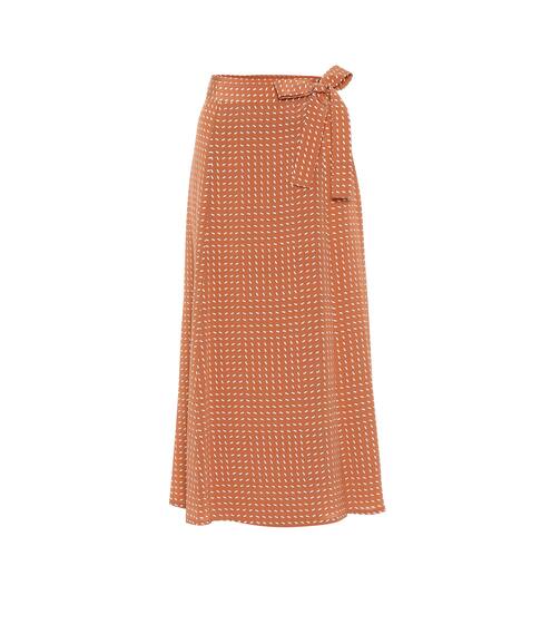 Mindy printed silk midi skirt | Loro Piana