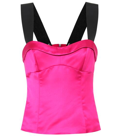 Satin bustier top | Dries Van Noten