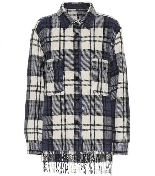 Checked wool-blend jacket | Woolrich
