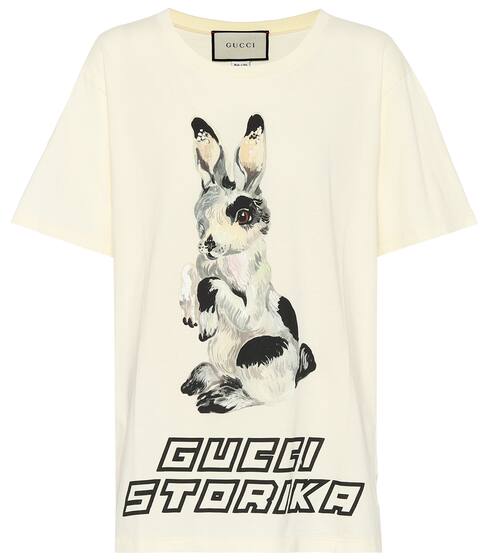 Printed cotton T-shirt | Gucci