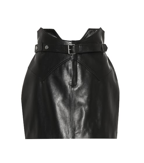Leather miniskirt | Saint Laurent