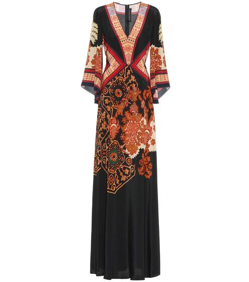 Printed silk dress | Etro