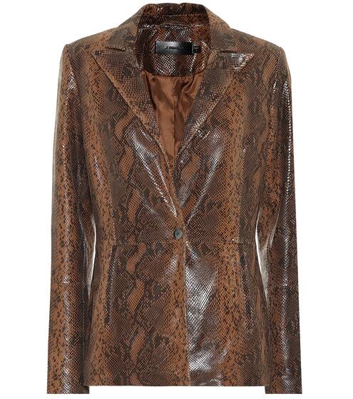 Londyn snake-effect leather blazer | J Brand