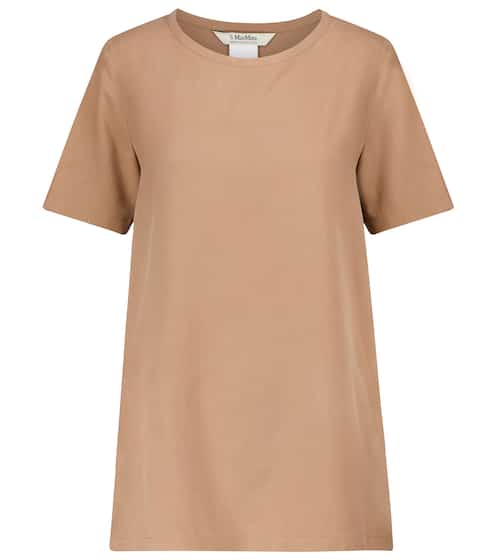 Oria silk canvas T-shirt | S Max Mara