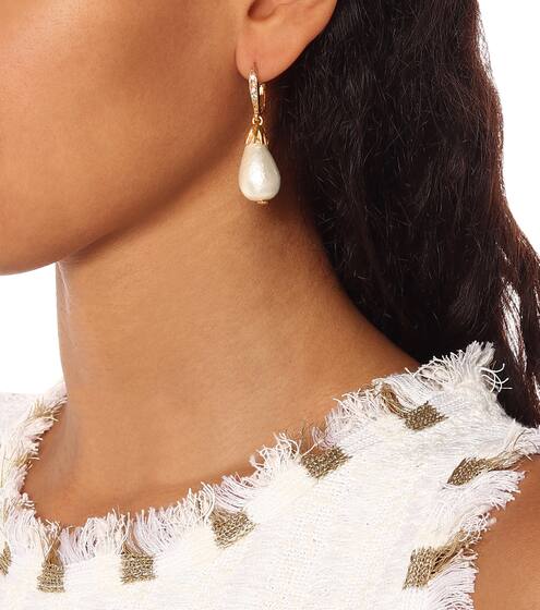 Faux pearl earrings | Oscar de la Renta