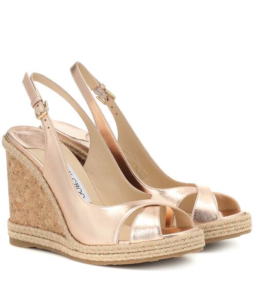 Sandali Amely 105 in pelle metallizzata | Jimmy Choo