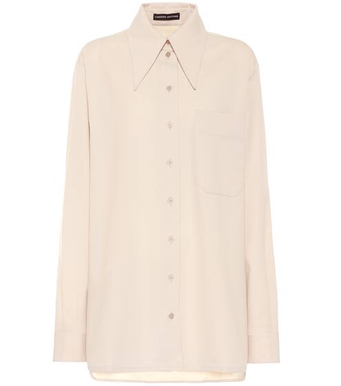 Wool-blend crêpe shirt | Kwaidan Editions