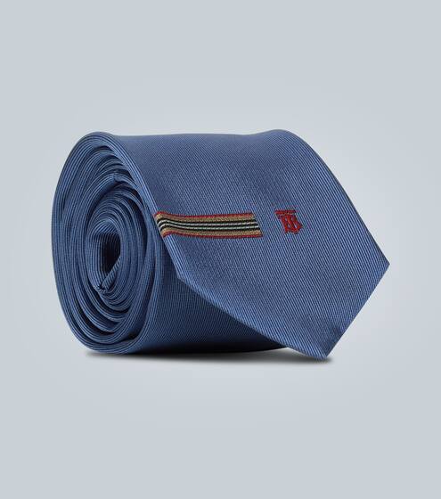 Bestickte Seidenkrawatte | Burberry