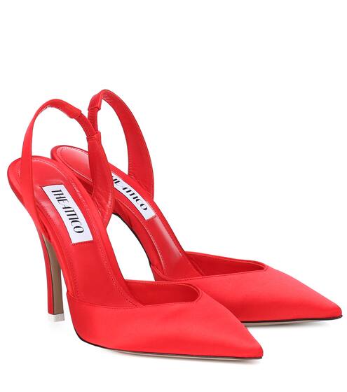 Slingback-Pumps aus Satin | The Attico