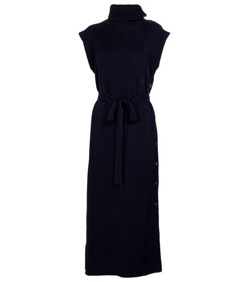 High-neck wool and cashmere midi dress | Chloé