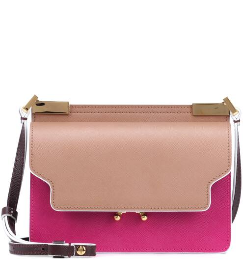 Borse Firmate Lussuose Da Donna Mytheresa Borsa Trunk Mini In Pelle Saffiano Marni