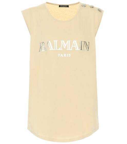 Printed cotton top | Balmain