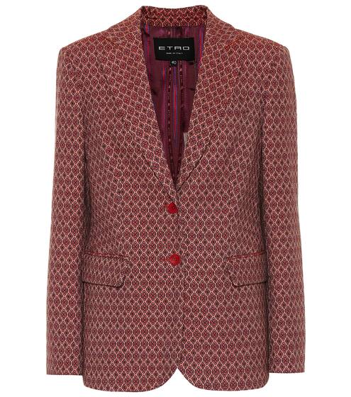 Wool-blend jacquard blazer | Etro