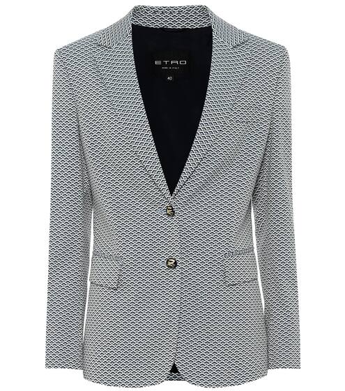 Cotton-blend jacquard blazer | Etro