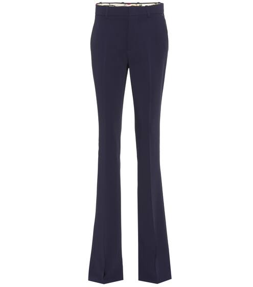 Flared crêpe pants | Gucci