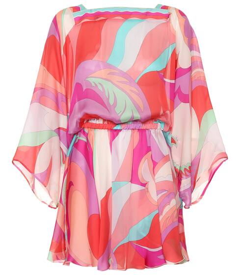 Printed silk minidress | Emilio Pucci Beach