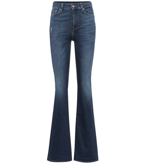 Lisha high-rise flared jeans | 7 For All Mankind