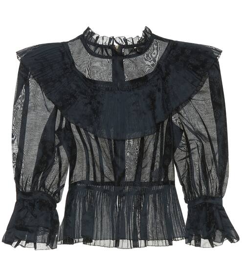 Edna cotton and silk organza blouse | Ulla Johnson