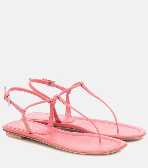 Leather sandals | Prada