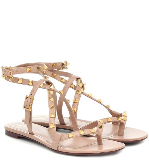 Valentino Garavani Rockstud leather sandals | Valentino