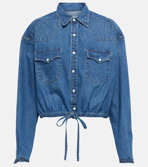 Mytheresa Donna Abbigliamento Camicie Camicie denim Camicia cropped di jeans 