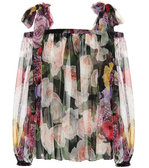 Printed silk top | Dolce & Gabbana