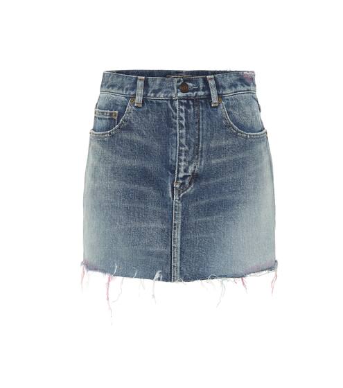 Denim miniskirt | Saint Laurent