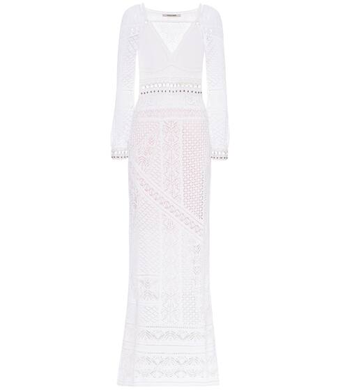 Cotton-blend crochet maxi dress | Roberto Cavalli