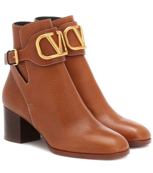 Valentino Garavani VLOGO leather ankle boots | Valentino