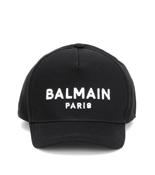 Logo cotton baseball cap | Balmain Kids